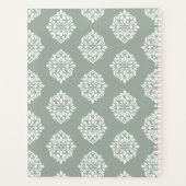 Damask Ambience Pale Olive 2026 Planer (Rückseite)