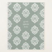 Damask Ambience Pale Olive 2026 Planer (Vorderseite)