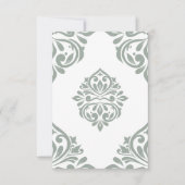 Damask Ambience Pale Olive Mitteilungskarte (Vorderseite)