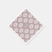 Damask Ambience Pale Pink Elegante Hochzeit Napkin Serviette (Ecke)