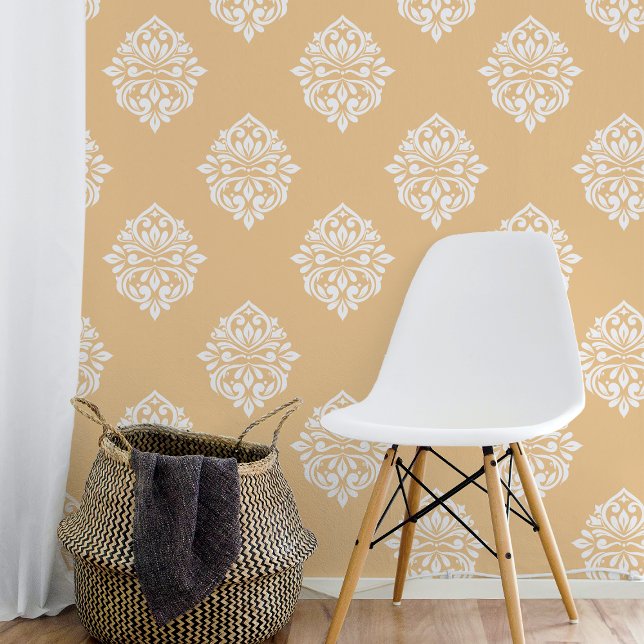 Damask Ambience Pale Sun Tapete (Von Creator hochgeladen)