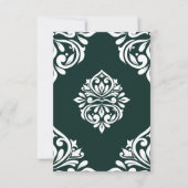 Damask Ambience Phthalo Green Mitteilungskarte (Vorderseite)