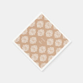 Damask Ambience Soft Beige Classic Wedding Napkins Serviette (Ecke)