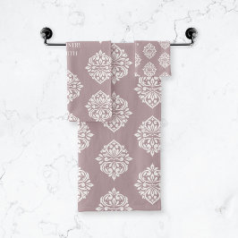 Damask Ambiente Personalisierte Toskana Blassrosa Badhandtuch Set