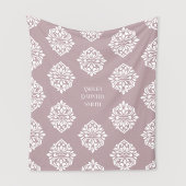Damask Ambiente Toskana Blassrosa Fleecedecke