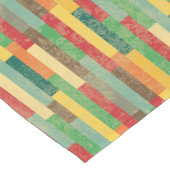 Damask and Stripes Earth Tones Modern Mittelgroßer Tischläufer (Ecke)