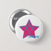 Damask Aqua-Magenta 2 Button (Vorne & Hinten)