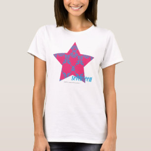 Damask Aqua-Magenta 2 T-Shirt