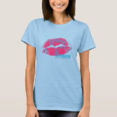 Damask Aqua-Magenta T-Shirt (Vorderseite)