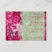 Damask auf der Granitplatte Visitenkarte (Rückseite)