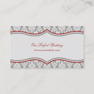 Damask Banner Business Card Visitenkarte