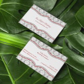Damask Banner Business Card Visitenkarte