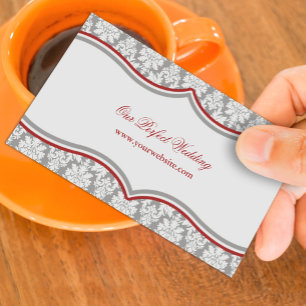 Damask Banner Business Card Visitenkarte