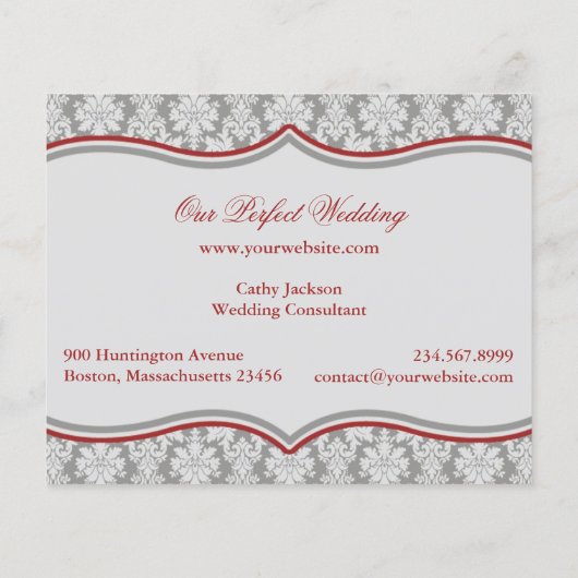 Damask Banner Flyer (Hinten)