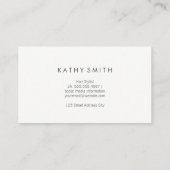 Damask | Barber Visitenkarte (Rückseite)