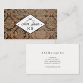 Damask | Barber Visitenkarte (Vorne/Hinten)