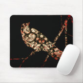 Damask Bird Mousepad (Mit Mouse)