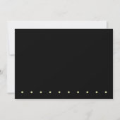 Damask Black und Tan Save The Date (Rückseite)