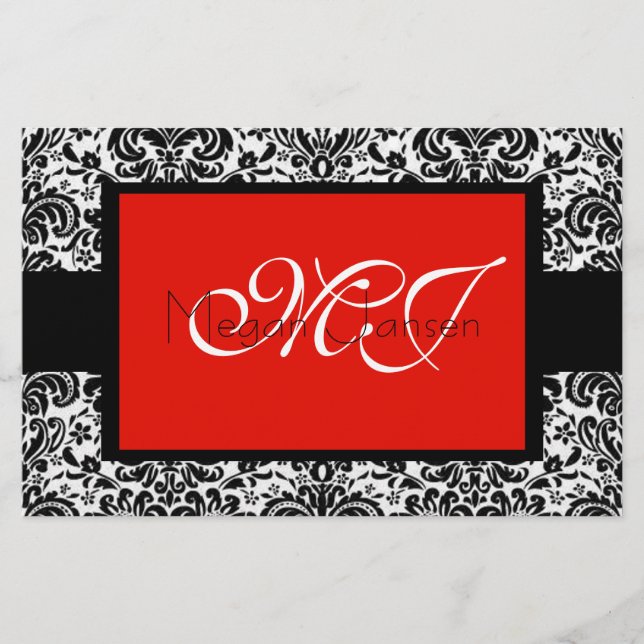Damask Black & White (Vorderseite)