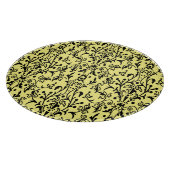 Damask Black & Yellow Schneidebrett (Ecke)