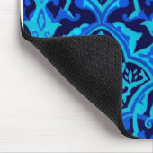 Damask blau mousepad (Ecke)