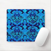 Damask blau mousepad (Mit Mouse)