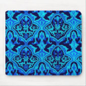Damask blau mousepad (Vorne)