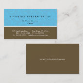 Damask blockiert Visitenkarte (Vorne/Hinten)