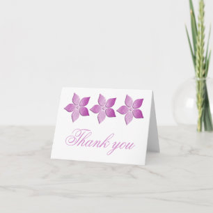 Damask Blooms Dankeschön-Karte, Lila Dankeskarte