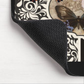 Damask & Blue Mousepad (Ecke)