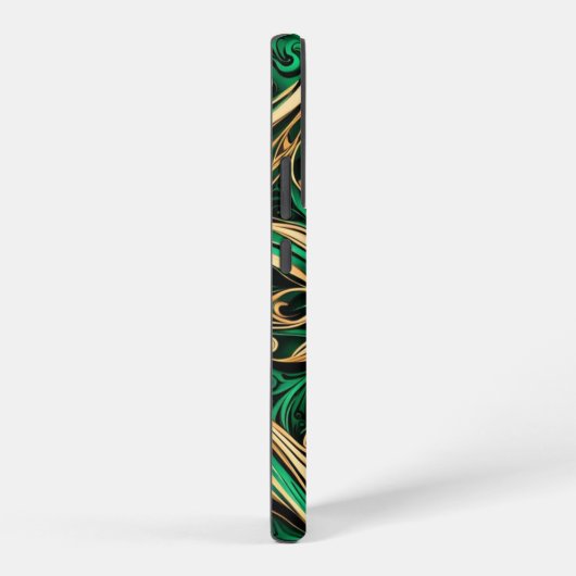 Damask Blume Gold Black Aquamarin Samsung Galaxy Hülle (Rechte Seite)