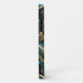 Damask Blume Gold Emerald Black Case-Mate iPhone Hülle (Hinten/Links)