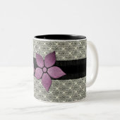 Damask-Blume Strickende Tasse (VorderseiteRechts)