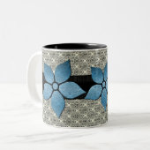 Damask-Blume Strickende Tasse (Vorderseite Links)