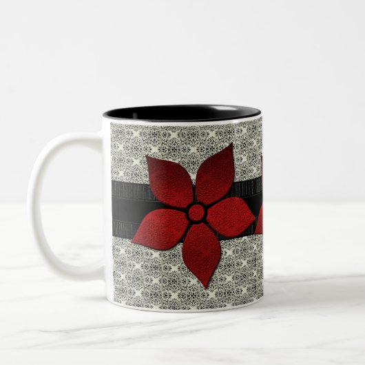 Damask-Blume Strickende Tasse (Links)