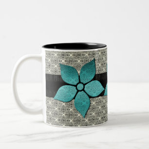 Damask-Blume Strickende Tasse