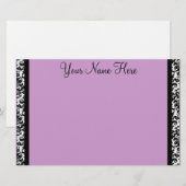 Damask Border Briefpapier (Vorne/Hinten)