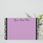 Damask Border Briefpapier (Stehend Vorderseite)