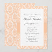 Damask Bridal Dusche Einladung (Vorne/Hinten)