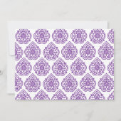 Damask Bridal Dusche Einladung (Rückseite)