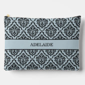 Damask Bride Tribe Bridal Party Dusty Blue Zubehörtasche (Vorderseite)