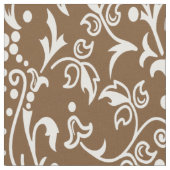 Damask Brown Stoff (Nahaufnahme)