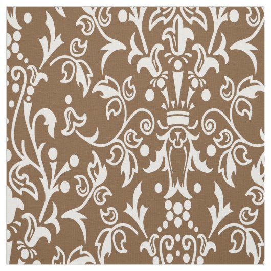 Damask Brown Stoff (Muster)