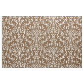 Damask Brown Stoff (Fat Quarter (45,7 x 55,9 cm))
