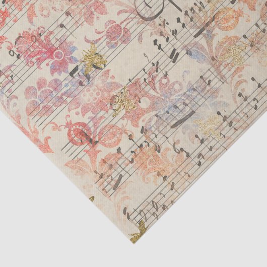 Damask Bumblebee Seidenpapier (Ausschnitt)