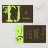 Damask Business Card+Dash of urban Visitenkarte (Vorne/Hinten)