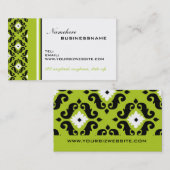 Damask Business Card Visitenkarte (Vorne/Hinten)