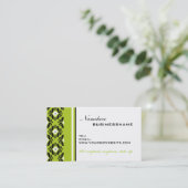 Damask Business Card Visitenkarte (Stehend Vorderseite)
