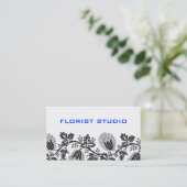Damask Business Cards Visitenkarte (Stehend Vorderseite)