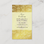 Damask BusinessCard-Goldton Visitenkarte (Rückseite)